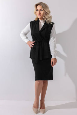 Жилет эко-замша 4335/06/Черный - Rise фото 7