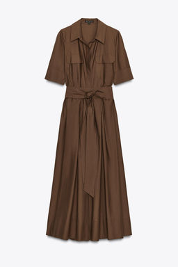 ZW COLLECTION POPLIN DRESS - Zara фото 16