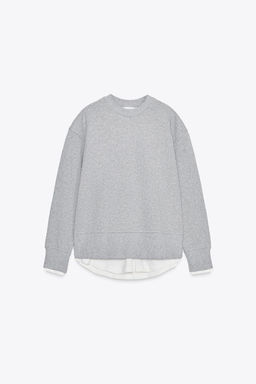 CONTRAST PLUSH SWEATSHIRT - Zara фото 6