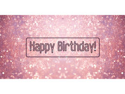 Цена за 3 шт. Конверт для денег Dream Cards "Happy Birthday. Розовый блеск" (1-11-0137) уф-лак