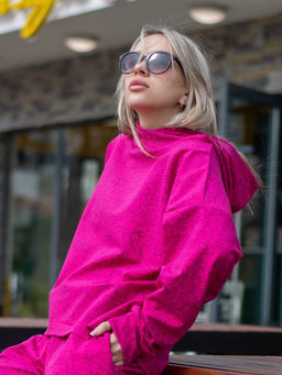 Распродажа Кофта женская К065-Т Фуксия-Черный от Спортсоло