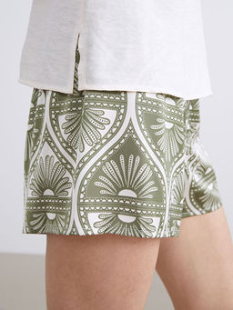 V Yaka Ask?l? Kad?n ?ortlu Pijama Tak?m?