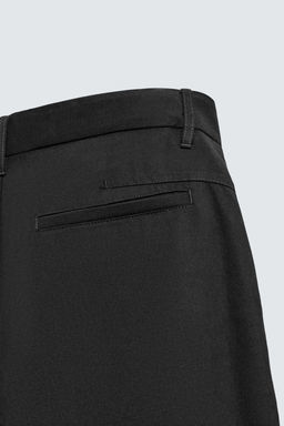 COTTON-LYOCELL PLEATED TROUSERS