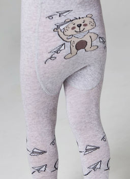 БРЕСТСКИЕ 3280 BABY КОЛГОТКИ ДЕТСКИЕ (рисунок) СВ.СЕРЫЙ МЕЛАНЖ - Conte elegant фото 2