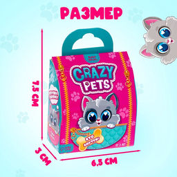 Игрушка-сюрприз Crazy Pets, с наклейками - Happy valley фото 8
