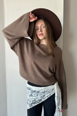 Свитер WOOL041/04/Коричневый
