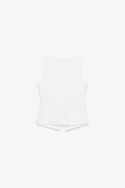 BUTTONED WAISTCOAT TOP - Zara фото 2