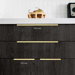 Ручка CAPPIO RT001AU, L=400 мм, м/о 256 мм, цвет сатиновое золото