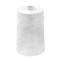 Швейные нитки (армированные) 65 ЛХ 2500 м белый №0101 на пл. конусе