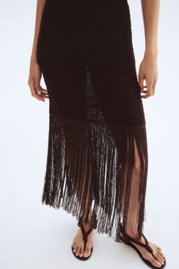 Vestido de punto con flecos - H&m фото 5