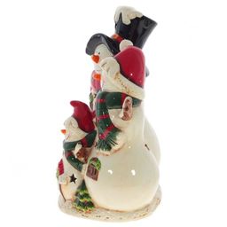 Фигурка декоративная "Снеговики" с подсветкой, 2 режима (цвет и жёлт), L24 W17 H31 см