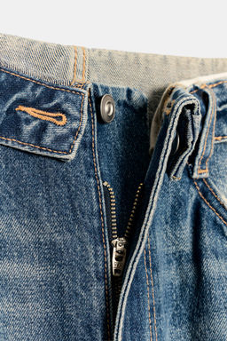JEANS CINTURA DOBLADA TRF TIRO MEDIO / Azul - Zara фото 8