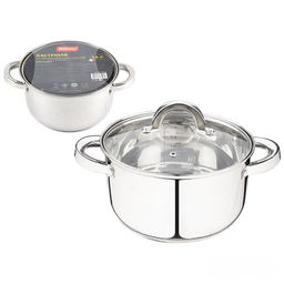 Кастрюля Mediano 3,6л. d-20 из нерж.стали , с. кр., руч. из нерж.ст., капс. дно ,арт. 005444