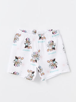 Beli Lastikli Minnie Mouse Bask?l? K?z ?ocuk Pijama ?ort