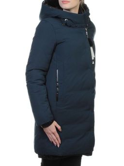 FT-17 DK. BLUE Пальто женское зимнее (синтепон)