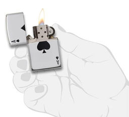 Зажигалка ZIPPO Туз пик | Simple Spade Design 24011