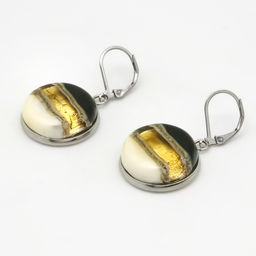 Серьги из муранского стекла MORNING COFFEE LS2767