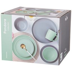 НАБОР ПОСУДЫ ОБЕДЕННЫЙ LEFARD PANDORA НА 4 ПЕР. 16 ПР. МЯТНЫЙ  фото 2