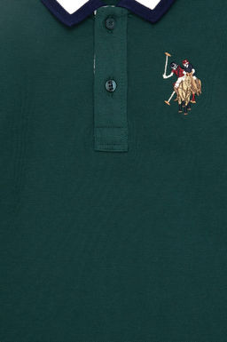 Темно-зеленый базовый свитшот для мальчика - U.s. polo assn фото 3