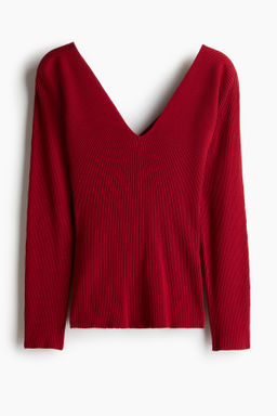 Top en punto de canale con escote en V - H&m фото 8