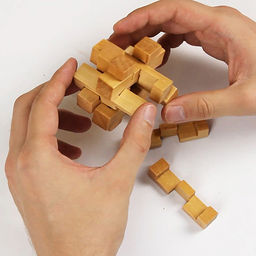 DELFBRICK DLS-02 Головоломка деревянная 1 шт Занимательный куб 12 элемент