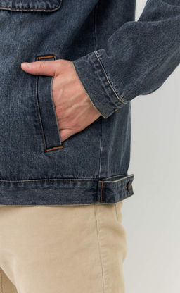 Куртка джинс P511-1251 d.blue