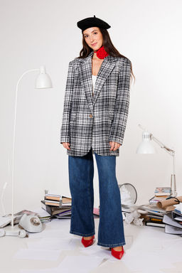 Жакет KOKOdea 7.11.1 черно-белый  фото 5