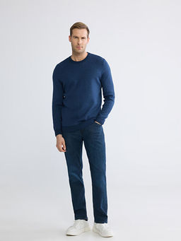 Standart Kal?p Bisiklet Yaka Erkek Triko Kazak