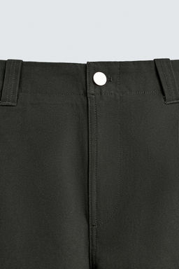 TEXTURED CANVAS TROUSERS - Zara фото 9