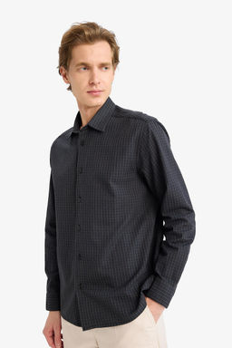 %100 Pamuk Regular Fit Bask_l_ G_mlek - Defacto фото 3