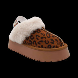 Тапочки на меху V134 коричневые