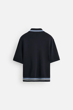 KNIT POLO SHIRT WITH POCKET - Zara фото 9