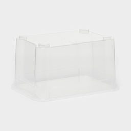 Ящик для хранения «Кристалл XS Plus», 16 л, 38.9×27.5×21.5 см, с крышкой, прозрачный