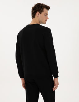 Siyah Regular Fit Sweatshirt - Pierre cardin фото 5