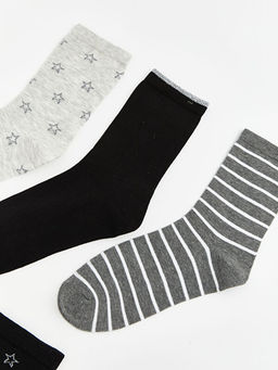 Desenli Kad?n Soket ?orap 5li