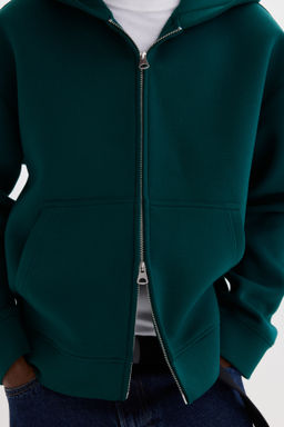 Chaqueta sudadera efecto neopreno Loose Fit - H&m фото 9