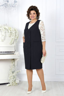 Сарафан Ninele 7443 синий фото 7