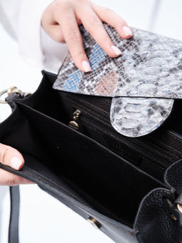 Сумка кожаная Deboro 30574 темный лес