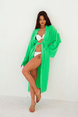 9431 Кимоно длинное салатовое - Martichelli фото 7