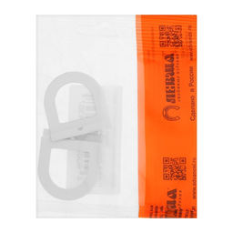 Цена за 3 шт. Ручка москитной сетки, металл, белая, 2 шт.