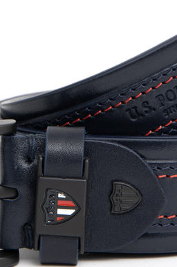 Мужской темно-синий ремень Неожиданная скидка в корзине