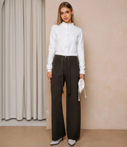 Брюки #КТ817 (1), тёмный хаки