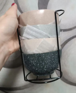 НАБОР САЛАТНИКОВ ИЗ 4 ШТ. НА МЕТАЛ-ОЙ ПОДСТАВКЕ КОЛЛЕКЦИЯ PASTEL 11*4,5 СМ, 330МЛ - Lefard фото 5