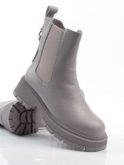 04-PAT174-2Z GRAY Ботинки зимние женские (натуральная кожа, 100% шерсть)