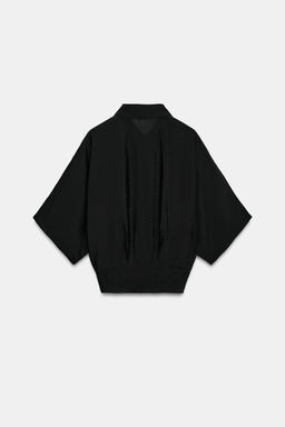 CAMISA MANGA CORTA NUDO / Negro