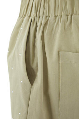 Trendyolmilla Ac?k Haki %100 Pamuk Beli Lastikli Tas Detayl? City Boy Sort & Bermuda TWOSS25SR00229  фото 7