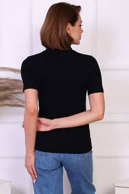 Водолазка женская, рибана с лайкрой (00837, черный) - Плиона фото 13