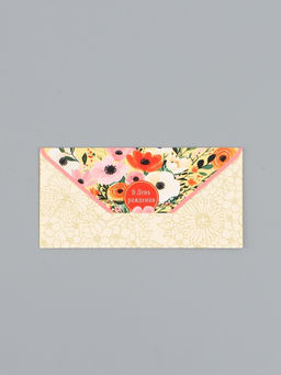 Цена за 10 шт. Конверт для денег «С днём рождения», цветы на жёлтом, 16,5 х 8 см