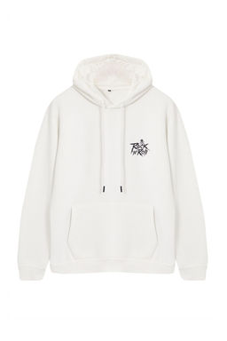 TRENDYOL MAN Antrasit Oversize/Genis Kesim Ici Polar/S?cak Tutan Kapusonlu Sweatshirt TMNAW24SW00195 - Trendyolmilla фото 4