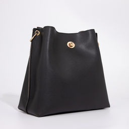 Сумка женская на застёжке, чёрная